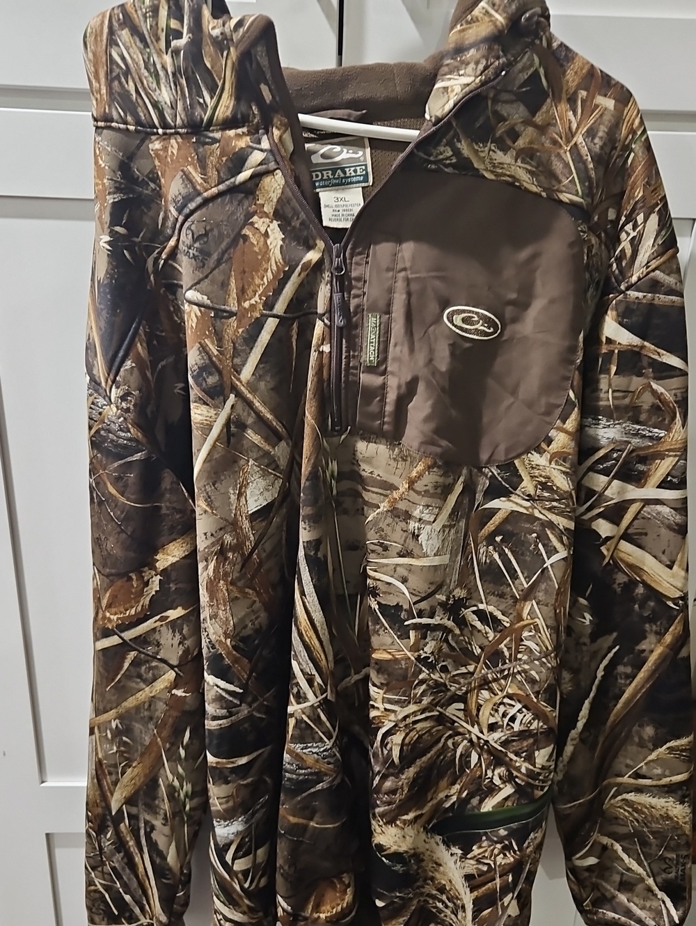Drake Waterfowl Mens Camo Hooded Jacket - Max5 /Camo 3xl